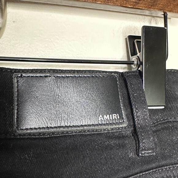 AMIRI Stack Jean Black OD Sz 28 x 34 {3L36} - Picture 4 of 7